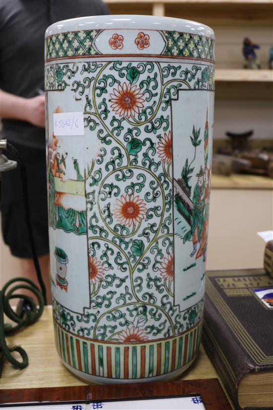 A Chinese stick stand height 44.5cm